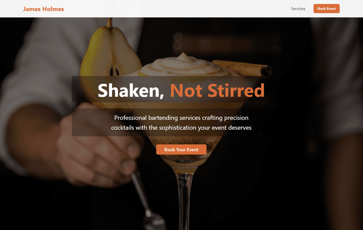 Holmes Bartending Service